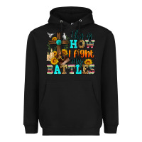 Black this is how i fight my battles Heavyweight Hoodie - Zillion Design Studio
