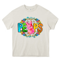 Cream Chillin Peeps With My Heavy Core Tee - CowhideDigitalArt