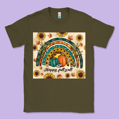 Happy Fall Y'all Classic Tee Designed By Ranaportraitstore