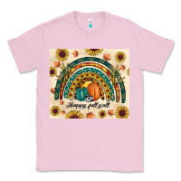 Bubblegum Pink Happy Fall y'all Classic Tee - RanaPortraitStore