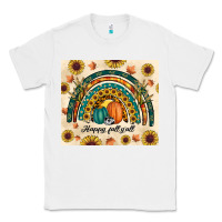 White Happy Fall y'all Classic Tee - RanaPortraitStore