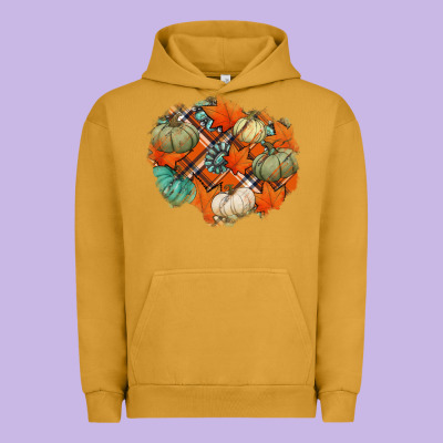 Fall Autumn Patches Urban Hoodie Designed By Jasminsmagicworld