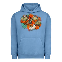 Pigment Pebble Blue fall autumn patches Urban Hoodie - Jasminsmagicworld