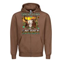 Chestnut simmer down cowboy Zipper Hoodie - texasbilliewilder