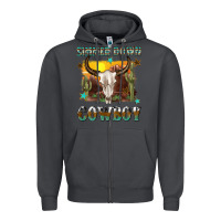 Smoke simmer down cowboy Zipper Hoodie - texasbilliewilder