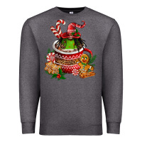 Charcoal Heather christmas coffee afro gnome Premium Sweatshirt - FaDigitalArtStudio