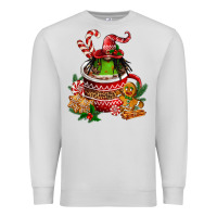 Dove Grey christmas coffee afro gnome Premium Sweatshirt - FaDigitalArtStudio