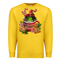 Lemon christmas coffee afro gnome Premium Sweatshirt - FaDigitalArtStudio