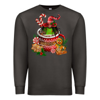 Smoke christmas coffee afro gnome Premium Sweatshirt - FaDigitalArtStudio