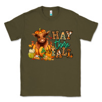 Army Green Hay there Fall pumpkin heifer Classic Tee - RanaPortraitStore