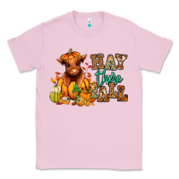 Bubblegum Pink Hay there Fall pumpkin heifer Classic Tee - RanaPortraitStore