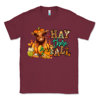 Burgundy Hay there Fall pumpkin heifer Classic Tee - RanaPortraitStore