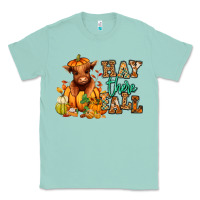 Seafoam Hay there Fall pumpkin heifer Classic Tee - RanaPortraitStore