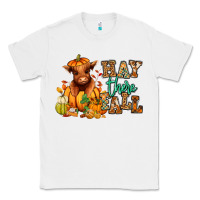 White Hay there Fall pumpkin heifer Classic Tee - RanaPortraitStore