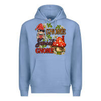 Colony Blue gnome sweet gnome Premium Hoodie - BarkalooDesign