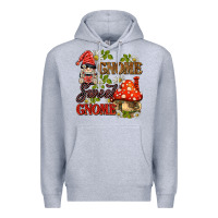 Heather Grey gnome sweet gnome Premium Hoodie - BarkalooDesign