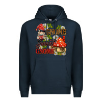 Navy gnome sweet gnome Premium Hoodie - BarkalooDesign