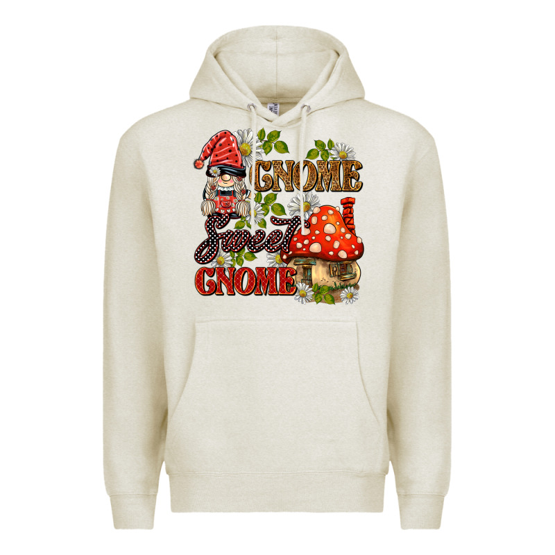 Gnome Sweet Gnome Premium Hoodie by BarkalooDesign | Teevron