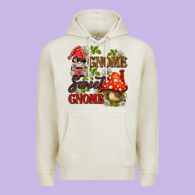 Gnome Sweet Gnome Premium Hoodie Designed By Barkaloodesign