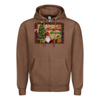 Chestnut It's Christmas Gnomes Zipper Hoodie - RanaPortraitStore