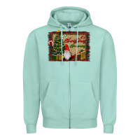 Seafoam It's Christmas Gnomes Zipper Hoodie - RanaPortraitStore