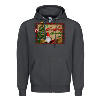 Smoke It's Christmas Gnomes Zipper Hoodie - RanaPortraitStore
