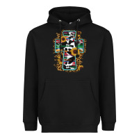 Black western cross Heavyweight Hoodie - RanaPortraitStore