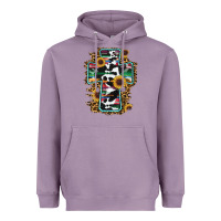 Lavender western cross Heavyweight Hoodie - RanaPortraitStore