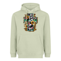 Matcha western cross Heavyweight Hoodie - RanaPortraitStore