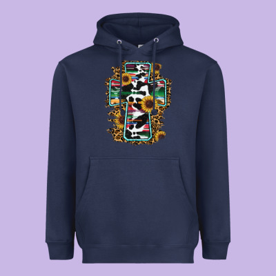 Western Cross Heavyweight Hoodie Designed By Ranaportraitstore