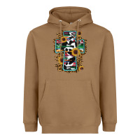 Toasted Coconut western cross Heavyweight Hoodie - RanaPortraitStore