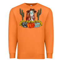 Carrot Fall Cow Premium Sweatshirt - CowhideDigitalArt