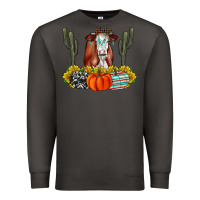 Smoke Fall Cow Premium Sweatshirt - CowhideDigitalArt