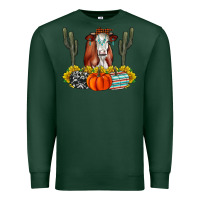 Sports Green Fall Cow Premium Sweatshirt - CowhideDigitalArt