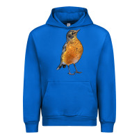 Cobalt American Robin Bird Urban Hoodie - LillyAllenDesigns