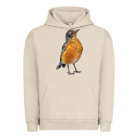 Pigment French Oak American Robin Bird Urban Hoodie - LillyAllenDesigns