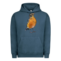 Pigment Midnight Navy American Robin Bird Urban Hoodie - LillyAllenDesigns