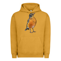 Pigment Peanut Butter American Robin Bird Urban Hoodie - LillyAllenDesigns