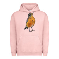 Pigment Salmon American Robin Bird Urban Hoodie - LillyAllenDesigns