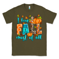 Army Green I love Fall most of all Classic Tee - RanaPortraitStore