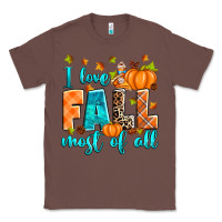 Chestnut I love Fall most of all Classic Tee - RanaPortraitStore