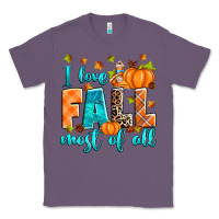Lavender I love Fall most of all Classic Tee - RanaPortraitStore