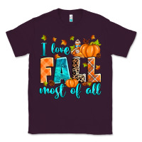 Plum I love Fall most of all Classic Tee - RanaPortraitStore