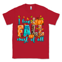 Red I love Fall most of all Classic Tee - RanaPortraitStore