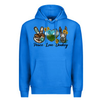 True Royal Peace Love Donkey Head Premium Hoodie - LillyAllenDesigns