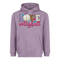 Lavender love volleyball Heavyweight Hoodie - Zillion Design Studio