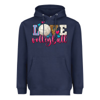 Navy love volleyball Heavyweight Hoodie - Zillion Design Studio