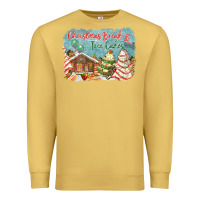 Antique Gold christmas break and tree cakes Premium Sweatshirt - FaDigitalArtStudio