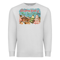 Dove Grey christmas break and tree cakes Premium Sweatshirt - FaDigitalArtStudio