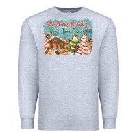 Heather Grey christmas break and tree cakes Premium Sweatshirt - FaDigitalArtStudio